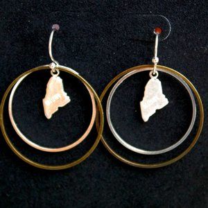 Maine State Charm Earrings